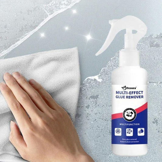 Fezora Multipurpose Sticker Adhesive Glue Remover Spray, Sticker Lifter Stain Remover Adhesive Cleaner All Purpose Effective Adhesive Remover Liquid for Glass, Metal, Wall 150 ml